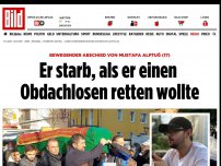 Bild zum Artikel: Abschied von Mustafa Alptuğ (17) - Er starb, als er einen Obdachlosen retten wollte