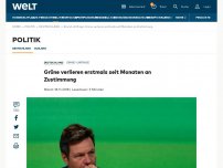 Bild zum Artikel: Grüne verlieren erstmals seit Monaten an Zustimmung