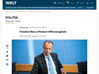 Bild zum Artikel: Friedrich Merz offenbart Millionengehalt