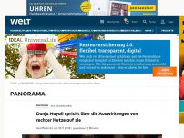 Bild zum Artikel: Dunja Hayali spricht über die Auswirkungen von rechter Hetze auf sie