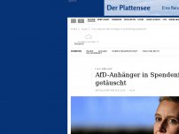 Bild zum Artikel: F.A.S. exklusiv: AfD-Anhänger in Spendenfrage getäuscht