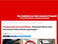 Bild zum Artikel: Verheerende Zwischenbilanz: Stickoxid-Werte sind seit Diesel-Fahrverboten gestiegen!