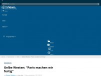 Bild zum Artikel: Gelbe Westen: 'Paris machen wir fertig'