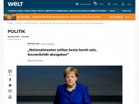 Bild zum Artikel: „Nationalstaaten sollten heute bereit sein, Souveränität abzugeben“