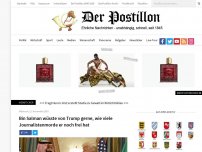 Bild zum Artikel: Bin Salman wüsste von Trump gerne, wie viele Journalistenmorde er noch frei hat