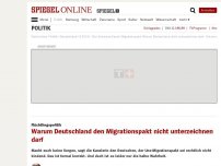 Bild zum Artikel: Flüchtlingspolitik: Warum Deutschland den Migrationspakt nicht unterzeichnen darf