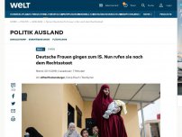 Bild zum Artikel: Deutsche Frauen gingen zum IS. Nun rufen sie nach dem Rechtsstaat