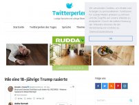 Bild zum Artikel: Wie eine 18-Jährige Trump rasierte