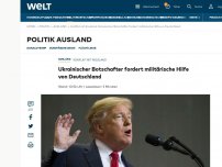 Bild zum Artikel: Ukrainischer Botschafter fordert militärische Hilfe von Deutschland