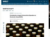 Bild zum Artikel: Krombacher stoppt Artenschutz-Spenden an Deutsche Umwelthilfe