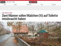 Bild zum Artikel: Zwei Männer sollen Mädchen (15) auf Toilette missbraucht haben