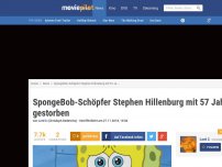 Bild zum Artikel: SpongeBob-Schöpfer Stephen Hillenburg mit 57 Jahren gestorben!