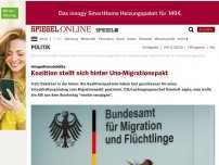 Bild zum Artikel: Integrationsdebatte: Koalition stellt sich hinter Uno-Migrationspakt