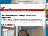 Bild zum Artikel: Vierlings-Mutter: Diese Frau bekommt eineiige Zwillinge im Doppelpack!