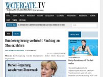 Bild zum Artikel: Bundesregierung vertuscht Raubzug an Steuerzahlern