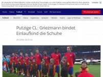 Bild zum Artikel: VIDEO: Mega-Geste! Griezmann hilft Einlaufkind