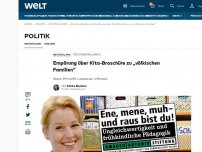 Bild zum Artikel: Empörung über Kita-Broschüre zu „völkischen Familien“