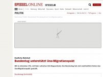Bild zum Artikel: Deutliche Mehrheit: Bundestag stimmt Uno-Migrationspakt zu