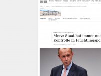 Bild zum Artikel: Merz meint, dass Deutschland keine Kontrolle über die Flüchtlingspolitik hat