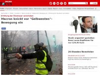 Bild zum Artikel: Erhöhung der Ökosteuer auf Eis gelegt - Macron knickt vor 'Gelbwesten'-Bewegung ein