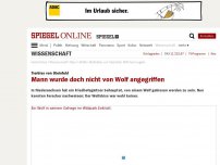 Bild zum Artikel: Tierbiss von Steinfeld: Mann wurde wohl doch nicht von Wolf angegriffen