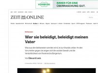 Bild zum Artikel: Gelbwesten: Wer sie beleidigt, beleidigt meinen Vater