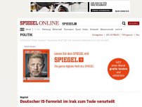 Bild zum Artikel: Bagdad: Deutscher IS-Terrorist im Irak zum Tode verurteilt