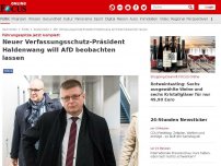 Bild zum Artikel: Führungsspitze jetzt komplett - Neuer Verfassungsschutz-Präsident Haldenwang will AfD beobachten lassen