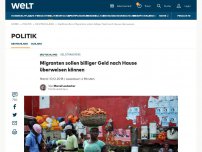 Bild zum Artikel: Migranten sollen billiger Geld nach Hause überweisen können