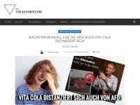 Bild zum Artikel: Nächster Reinfall für die AfD! Auch Vita Cola distanziert sich!