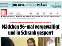 Bild zum Artikel: Horror-Eltern vor gericht - Mädchen 90-mal vergewaltigt und in Schrank gesperrt