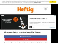 Bild zum Artikel: Kita polarisiert mit Aushang für Eltern.