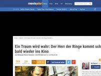 Bild zum Artikel: Ein Traum wird wahr: Der Herr der Ringe kommt schon bald wieder ins Kino!