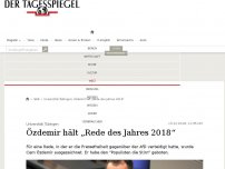 Bild zum Artikel: Özdemir hält „Rede des Jahres 2018“