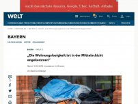 Bild zum Artikel: „Die Wohnungslosigkeit ist in der Mittelschicht angekommen“