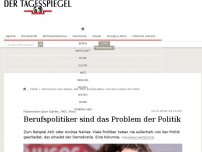 Bild zum Artikel: Berufspolitiker sind das Problem der Politik