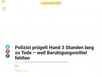 Bild zum Artikel: Polizist prügelt Hund 3 Stunden lang zu Tode – weil Beruhigungsmittel fehlten