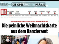 Bild zum Artikel: Kein Wort von Weihnachten - Die peinliche Weihnachtskarte aus dem Kanzleramt