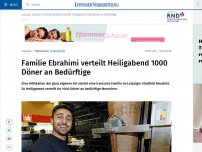 Bild zum Artikel: Familie Ebrahimi verteilt Heiligabend 1000 Döner an Bedürftige