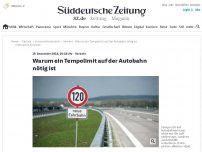 Bild zum Artikel: Verkehr: Warum ein Tempolimit auf der Autobahn nötig ist