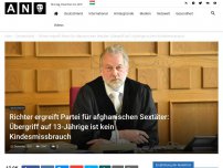 Bild zum Artikel: Richter ergreift Partei für afghanischen Sextäter: Übergriff auf 13-Jährige ist kein Kindesmissbrauch