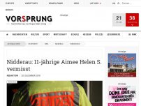 Bild zum Artikel: Nidderau: 11-jährige Aimee Helen Schmidt vermisst