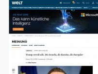 Bild zum Artikel: Trump verrät alle. Die Israelis, die Kurden, die Europäer