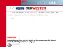 Bild zum Artikel: Auto rast in Recklinghausen in Menschenmenge: Ein Mensch tot, mehrere verletzt