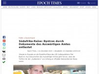 Bild zum Artikel: Südafrika-Reise: Bystron durch Dokumente des Auswärtigen Amtes entlastet