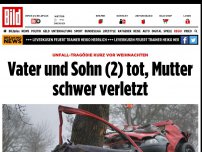 Bild zum Artikel: Unfall-tragödie vor Weihnachten - Vater und Sohn (2) tot, Mutter schwer verletzt