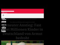 Bild zum Artikel: Erneuter Anstieg: Fast zwei Millionen Kinder in Deutschland von Armut bedroht