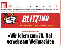 Bild zum Artikel: Anna (87) & Johann (90) - „Wir feiern zum 70. Mal gemeinsam Weihnachten“