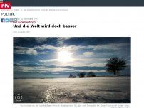 Bild zum Artikel: Die gute Nachricht: Und die Welt wird doch besser
