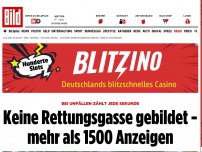 Bild zum Artikel: Bei Unfällen zählt jede Sekunde - Keine Rettungsgasse gebildet - mehr als 1500 Anzeigen